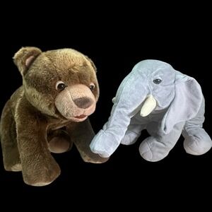 Eric Carle Kohls Cares Gray Elephant & Brown Brown 15" Plush Stuffed Animal 2008